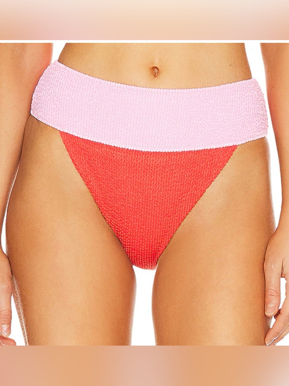 SHOW ME YOUR MUMU DEL REY Bottom - Bubblegum Colorblock Scrunch Size M